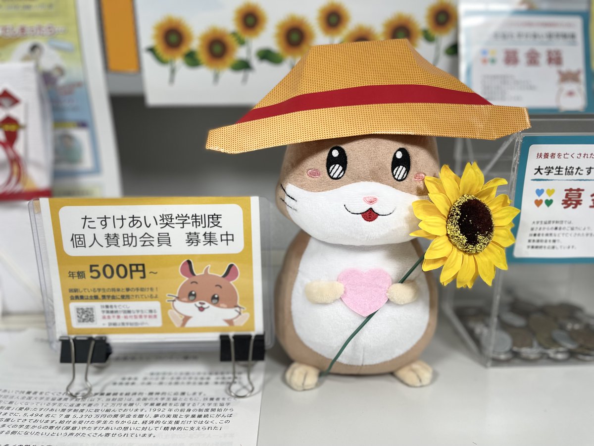 🐬━━━🌞━━━⛱
#たすけあい奨学制度
 25年7月・給付報告
🐬━━━🌞━━━⛱

扶養者を亡くした学生3⃣4⃣名に
【計4⃣0⃣8⃣万円】
#給付型奨学金 を
贈ることができました🙌

奨学金は全て
ご寄付と賛助会費です🎁

奨学制度について🔽
x.gd/5bd4b

#大学生協学業継続奨学金 #大学生協