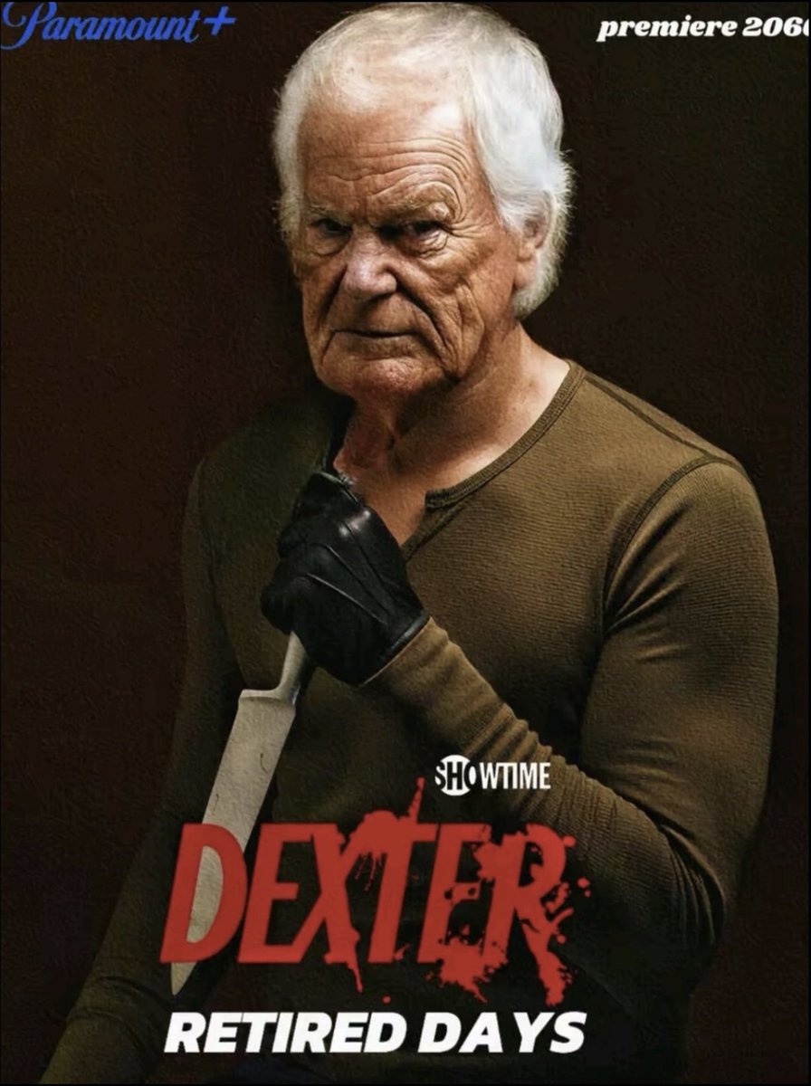 DrakoAfoa's tweet photo. Dexter Morgan in 2060 😭 https://t.co/0HGZ9ZBjuy
