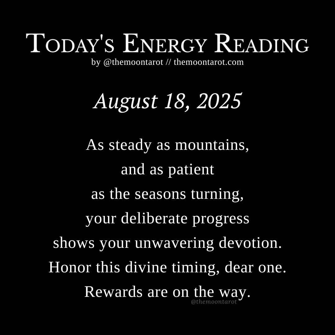 themoontarot_'s tweet photo. Today's Energy Reading: August 18, 2025 https://t.co/edYjfmQODr