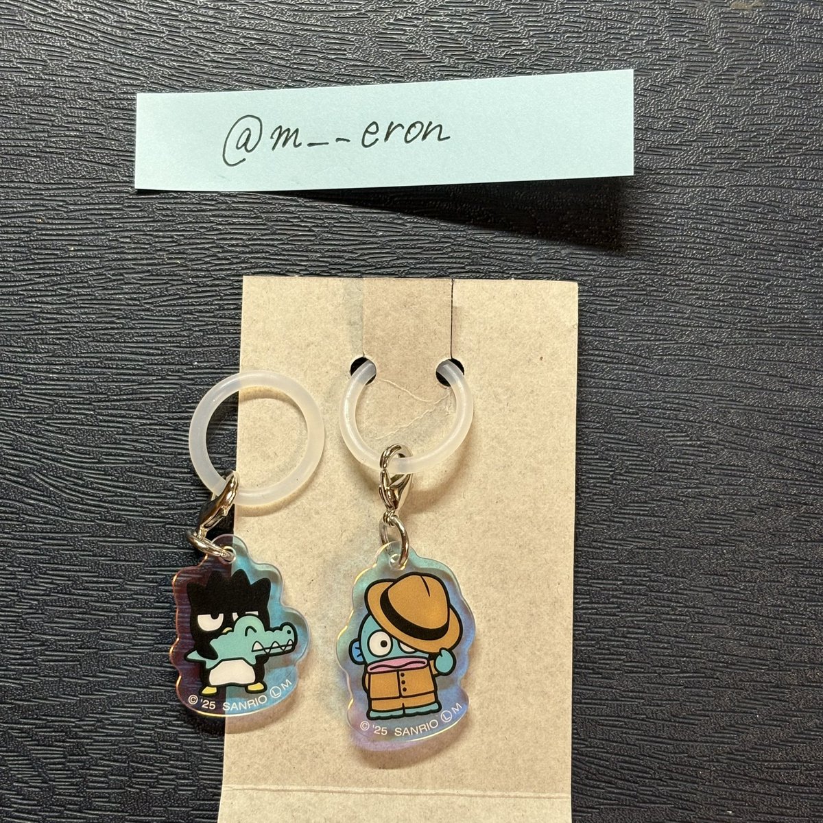m__eron's tweet photo. サンリオ アクリルチャームクリーム in スナックvol.2 交換してくださる方を探しております。

【譲】バツ丸orハンギョドン

【求】マイメロ

郵送での取引希望。DMお待ちしております。

#サンリオ交換 https://t.co/Af9pM24Z08