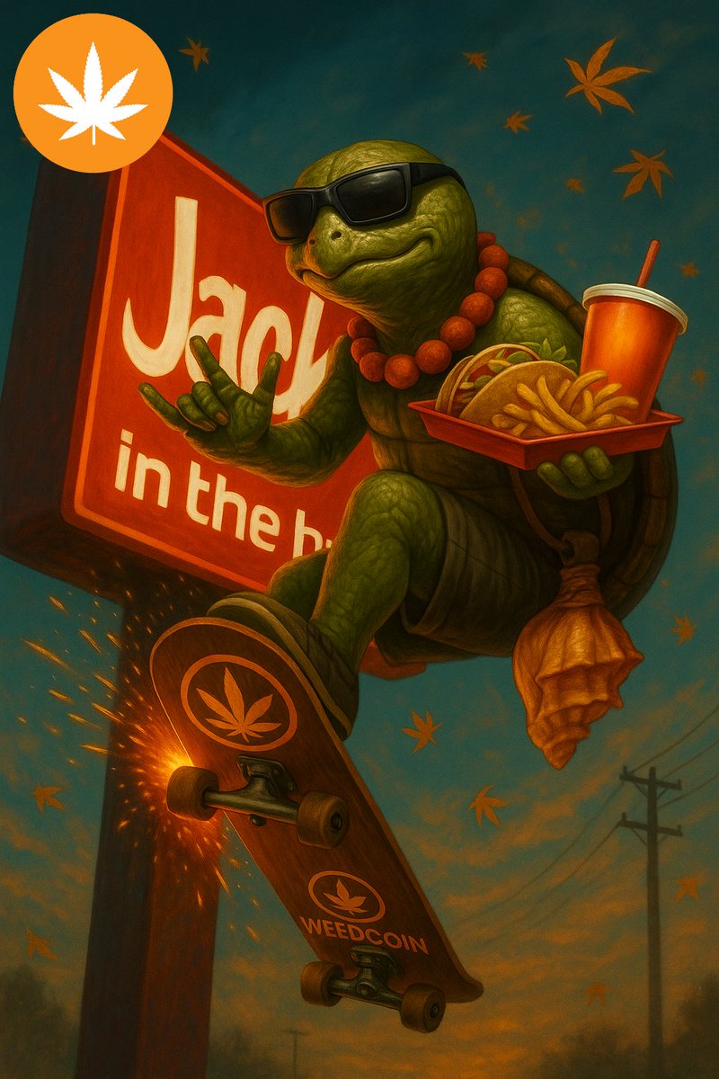 pvtSamoa's tweet photo. Munchies hittin' hard, taco time stoners! #Weedcoin #StonerVibes #MunchiesMadness #CryptoTurtle #TacoLover #cannabiscommunity https://t.co/87LHMsEArP