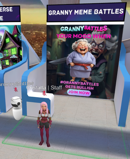 Cristalla 👑 (@queencristalla) on Twitter photo 💙—Hey grandma, come to the metaverse! <a href="/grannybattles/">Granny Meme Battles</a>
—The meta-what?
—The metaverse, Granny… like bingo night, but with NFTs and way more fun. #NFTOPIA5 💙—Hey grandma, come to the metaverse! <a href="/grannybattles/">Granny Meme Battles</a>
—The meta-what?
—The metaverse, Granny… like bingo night, but with NFTs and way more fun. #NFTOPIA5