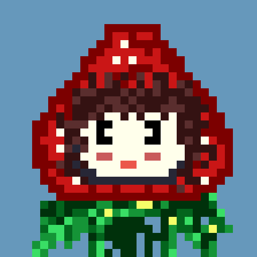 annaoliart's tweet photo. Primeira tentativa de pixel art, eu de moranguete 😝 https://t.co/WfRSvqtfl8