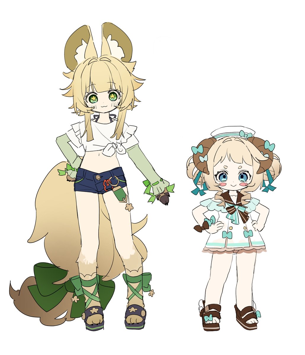 ふたりの水着です