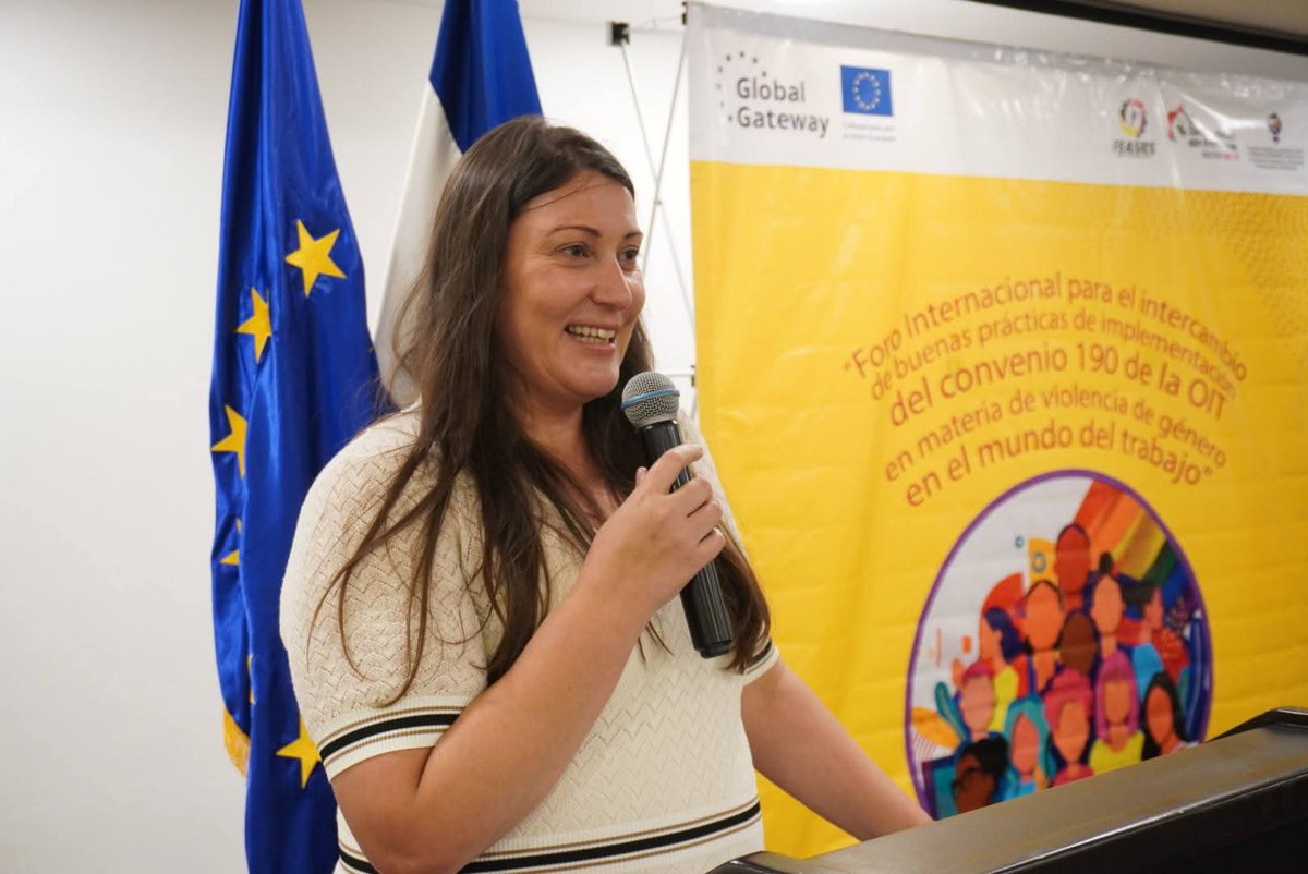 Feasies_'s tweet photo. Este Foro se desarrolla en el marco del proyecto "Mujeres y Personas LGBTI+ trabajadoras reforzando la democracia, los derechos humanos y libertades fundamentales de El Salvador" cofinanciado por la  @UEenElSalvador  e implementado  por FEASIES e @ISCOD_UGT https://t.co/ijBjGCLWgo