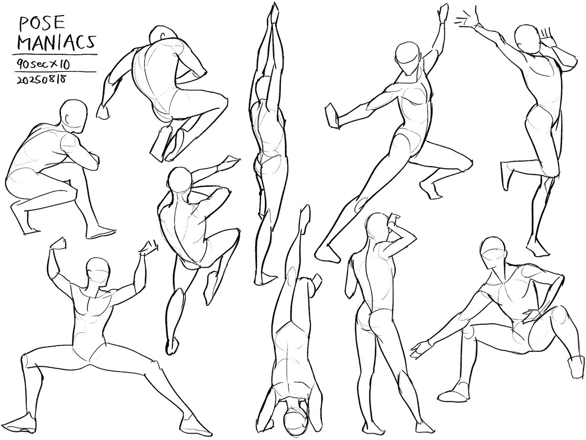 体の比率に気を付けつつ。
#posemaniacs #日々描く