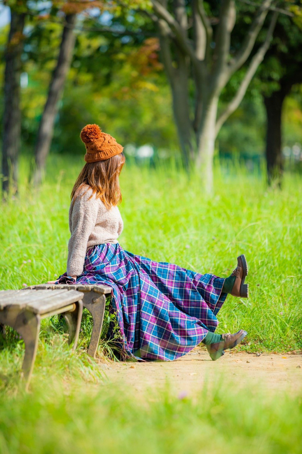 【牛✩.*˚】サーキュラースカート☆ サーキュラースカート 赤 フレアスカート Swaying motion 通販