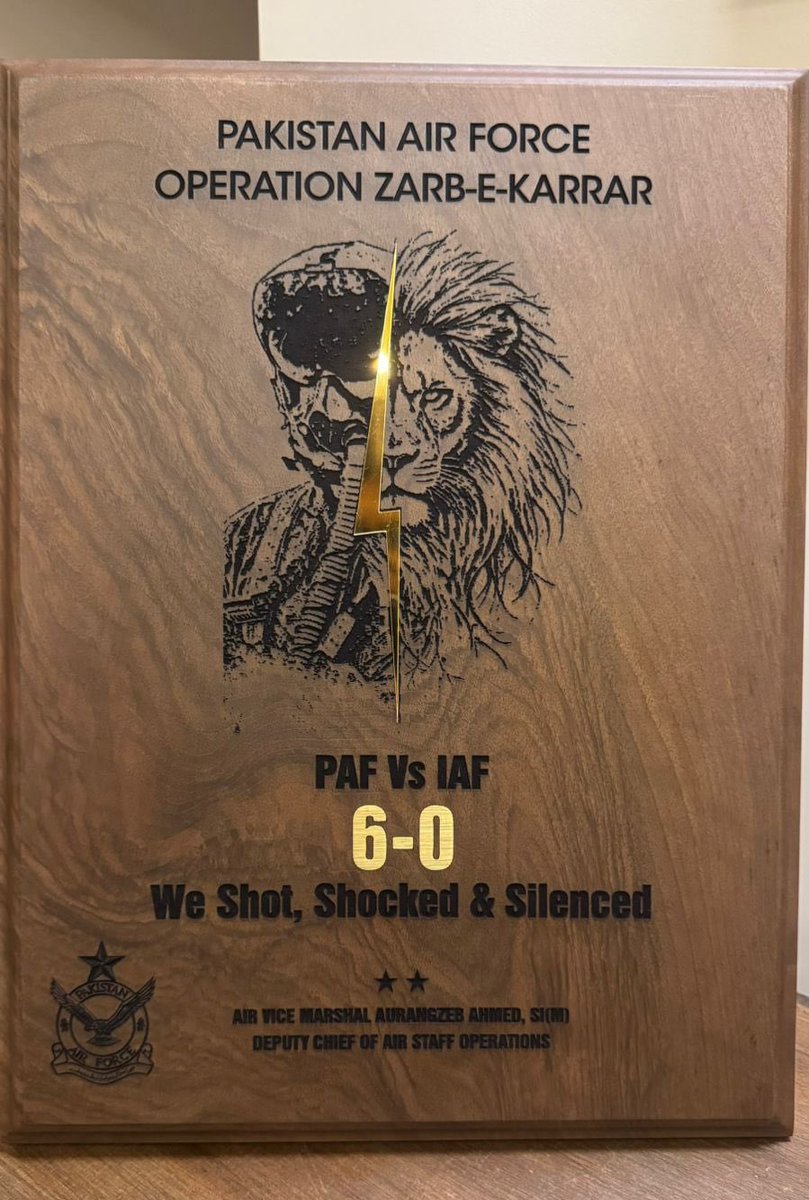 ZardSi's tweet photo. The name of the operation in which the PAF shot down six Indian jets has finally been revealed: 

"Operation Zarb-e-Karrar" 🇵🇰

We shot, shocked, and silenced" the Indian Air Force. https://t.co/0etMxD3jUG