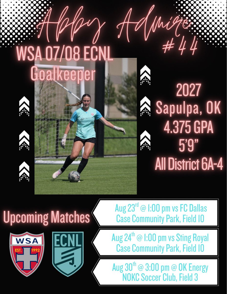 First league games coming up!
<a href="/ImYouthSoccer/">ECNL/GA/Recruiting/College Soccer</a> 
<a href="/ECNLgirls/">ECNL Girls</a> 
<a href="/ImCollegeSoccer/">College Soccer Truth ™</a> 
<a href="/TopDrawerSoccer/">TopDrawerSoccer</a>