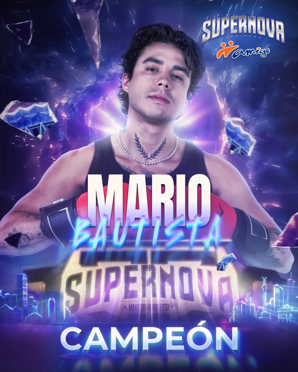¡Mario Bautista acabó con Westcol!

El cantante mexicano es campeón de Supernova Strikers Amigo 👏

#SupernovaStrikersAmigo