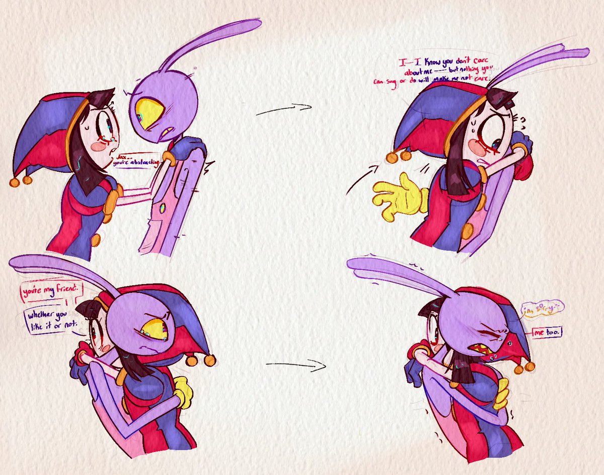 Sappy funny bunny for people like me who need therapy after #tadcepisode6 .

#funnbunny #JaxxPomni