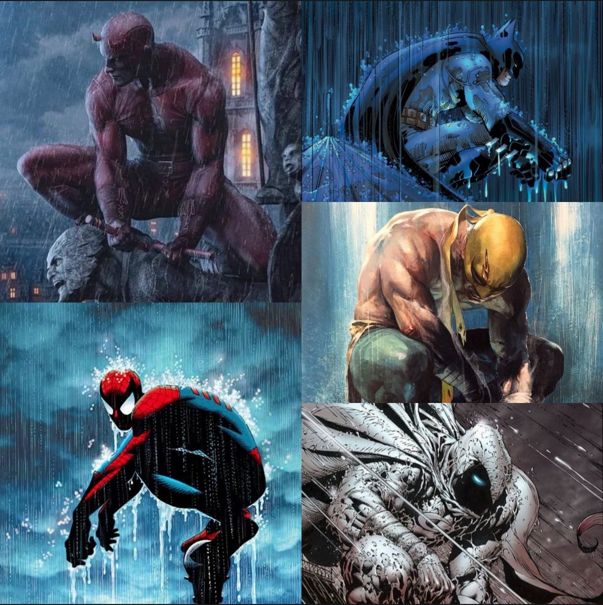 DareDevilBurner's tweet photo. Top 5 favorite superhero’s https://t.co/nDVdrNAc06