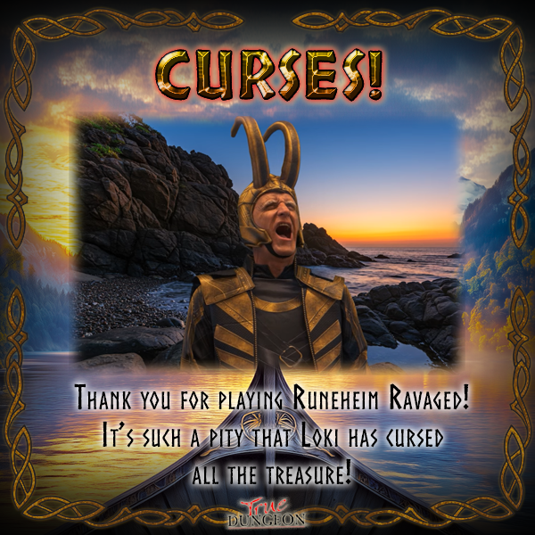 truedungeon's tweet photo. The God of Mischief made his presence known during this weekend's VTD adventure, Runeheim Ravaged! Don't worry, adventurers, your treasure is safe. But unboxing your swag from this weekend may have some interesting surprises...

#truedungeon #virtualtruedungeon #rpgs #sanjapan https://t.co/Turo1JenFG