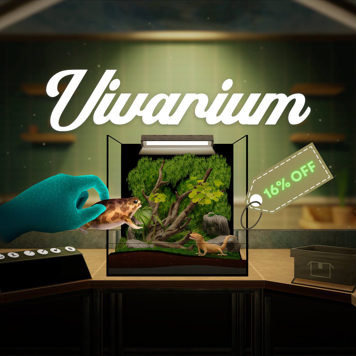 AlanAyalaXR's tweet photo. You can take a #Vivarium home with a 16% discount. 
Oh well, if you take us home, you can make infinite vivariums at home 😆

Discount available on Meta:
https://t.co/cycV4me2yG

#VR #VRgames #MetaQuest #VirtualReality #hobby https://t.co/768U4w08Z6