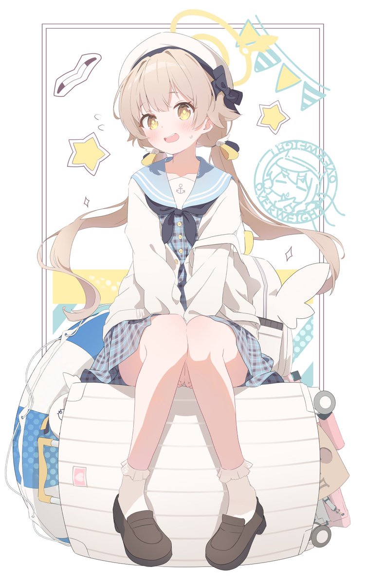 夏旅マリンコーデなヒフミちゃん⚓️

#ブルアカ