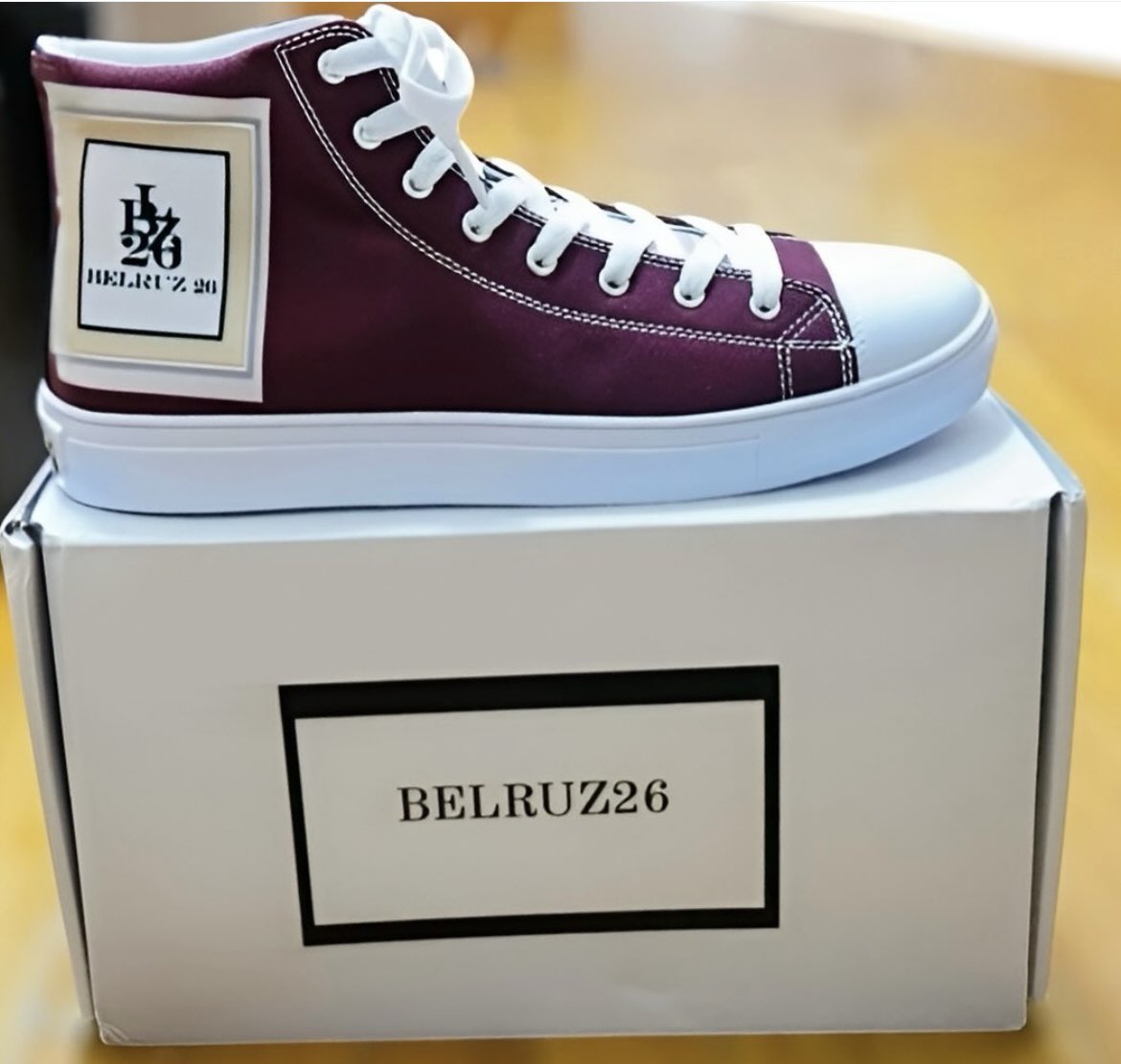 Belruz26Company's tweet photo. Customer Repost Pic Of BELRUZ26 Burgundy Unisex High Top Shoes Fresh Out The Box…. Check It Out On Our Website Link Below 👇🏽 #belruz26burgundycanvasshoes #repost #customerpic #leruzlarosedesigner #canvasshoes #leruzlarose
https://t.co/J4EdCs8BOq https://t.co/VULQK3eMjx