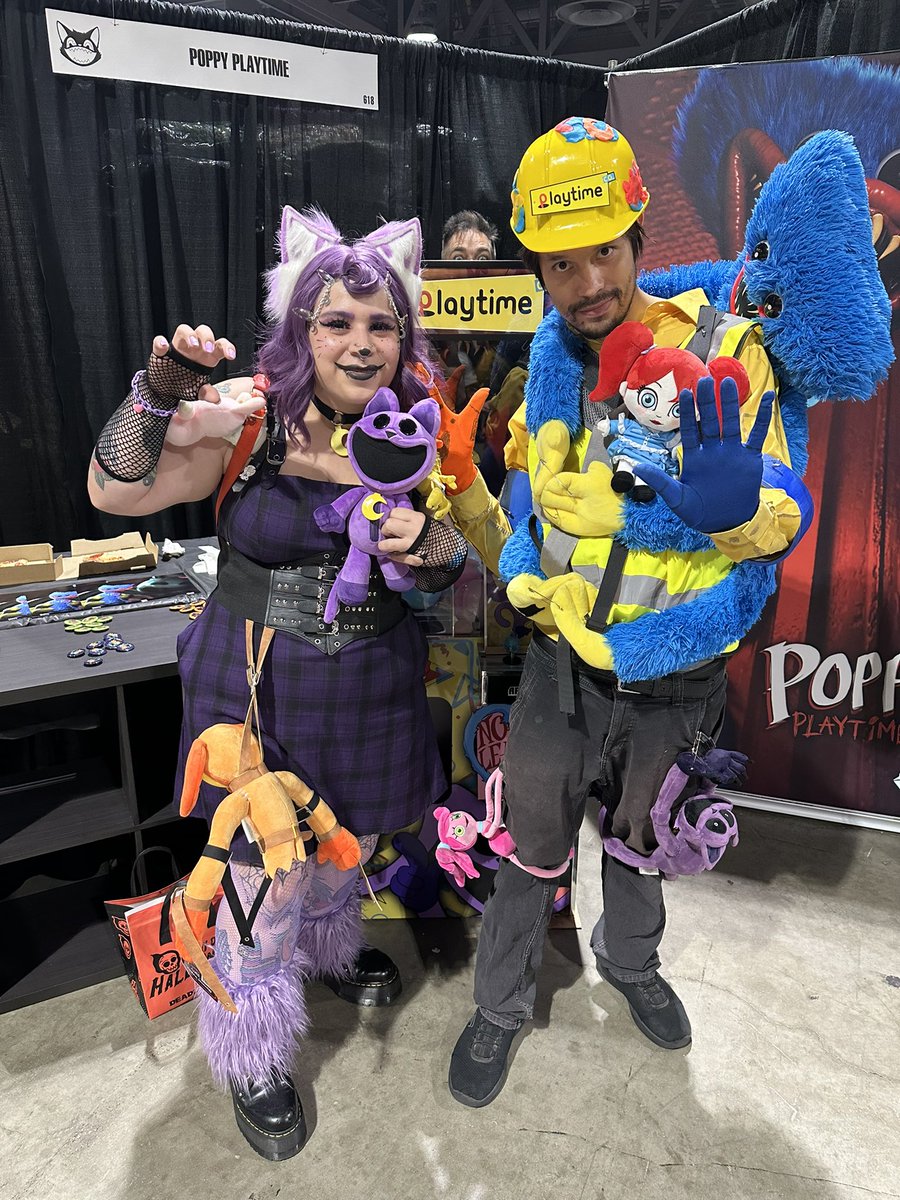 mobgamesstudios's tweet image. That’s a wrap on #MidsummerScream! Thanks to all the fans who came by the booth. We saw some AMAZING Poppy Playtime cosplays!