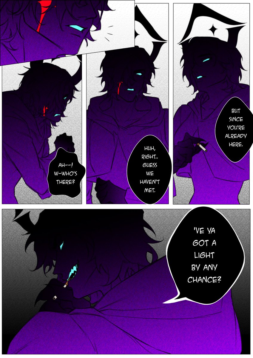 —Story

[ โรลเปิด | ตรอกสักที่ในเวลาค่ำคืน ]

“อะ! ค ใครน่ะ?!”

“อา, จริงสิ... ยังไม่เคยเจอแกนี่หว่า”

“แต่ไหนๆก็มาแล้ว..“

“พอมีไฟแช็คให้ยืมมะ?“

ร่างมืดในตรอกเปลี่ยนรูปลักษณ์ไปเรื่อยๆ เช่นเดียวกับเสียงที่ใช้ และอาจดูเหมือนจะรวมถึงนิสัยด้วย?

&gt; มีไฟแช็คให้ เขา?..เธอ? ยืมไหมนะ?