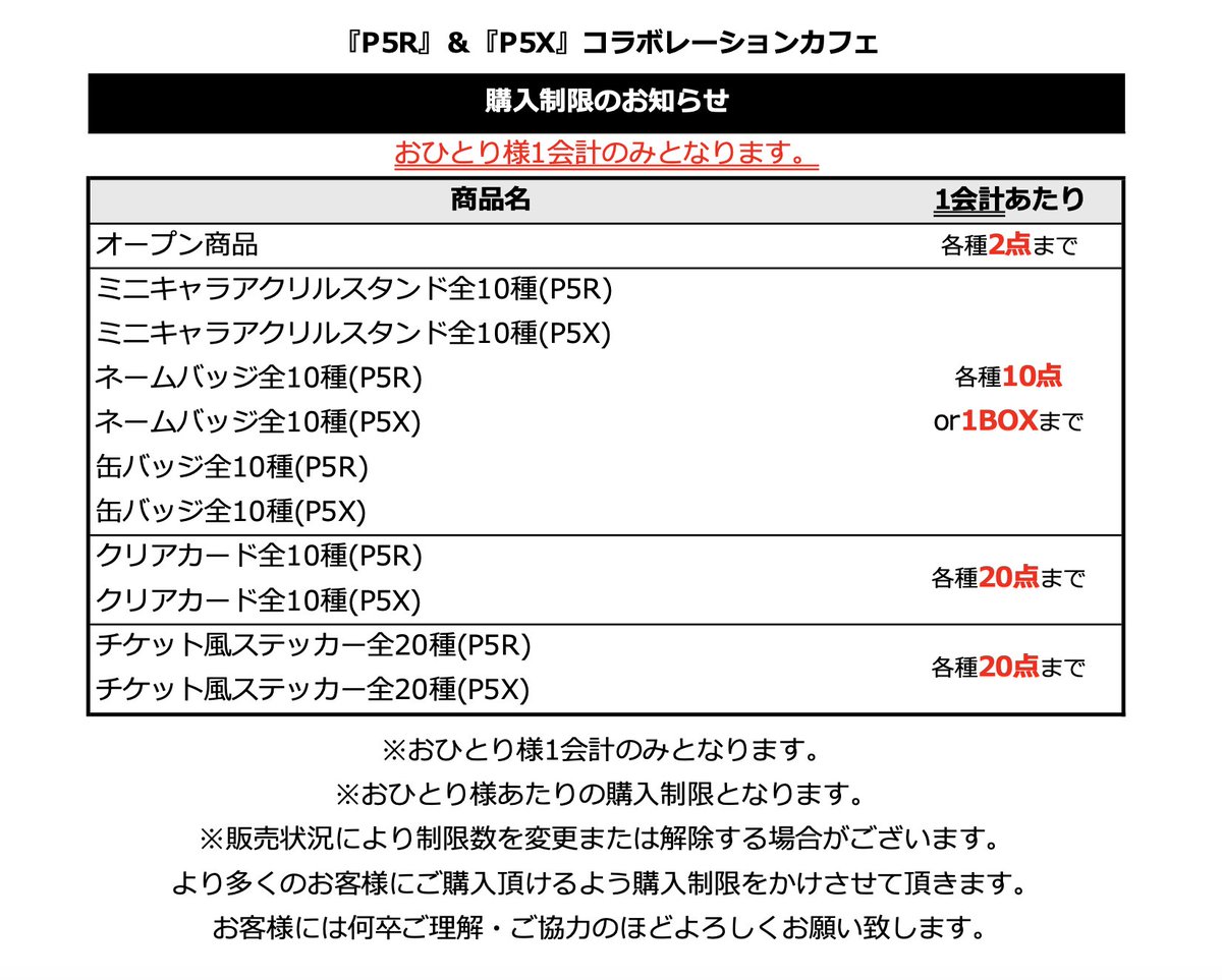 ペルソナ5 ザ・ロイヤル』 『ペルソナ5: The Phantom X』 ×AMO CAFE
