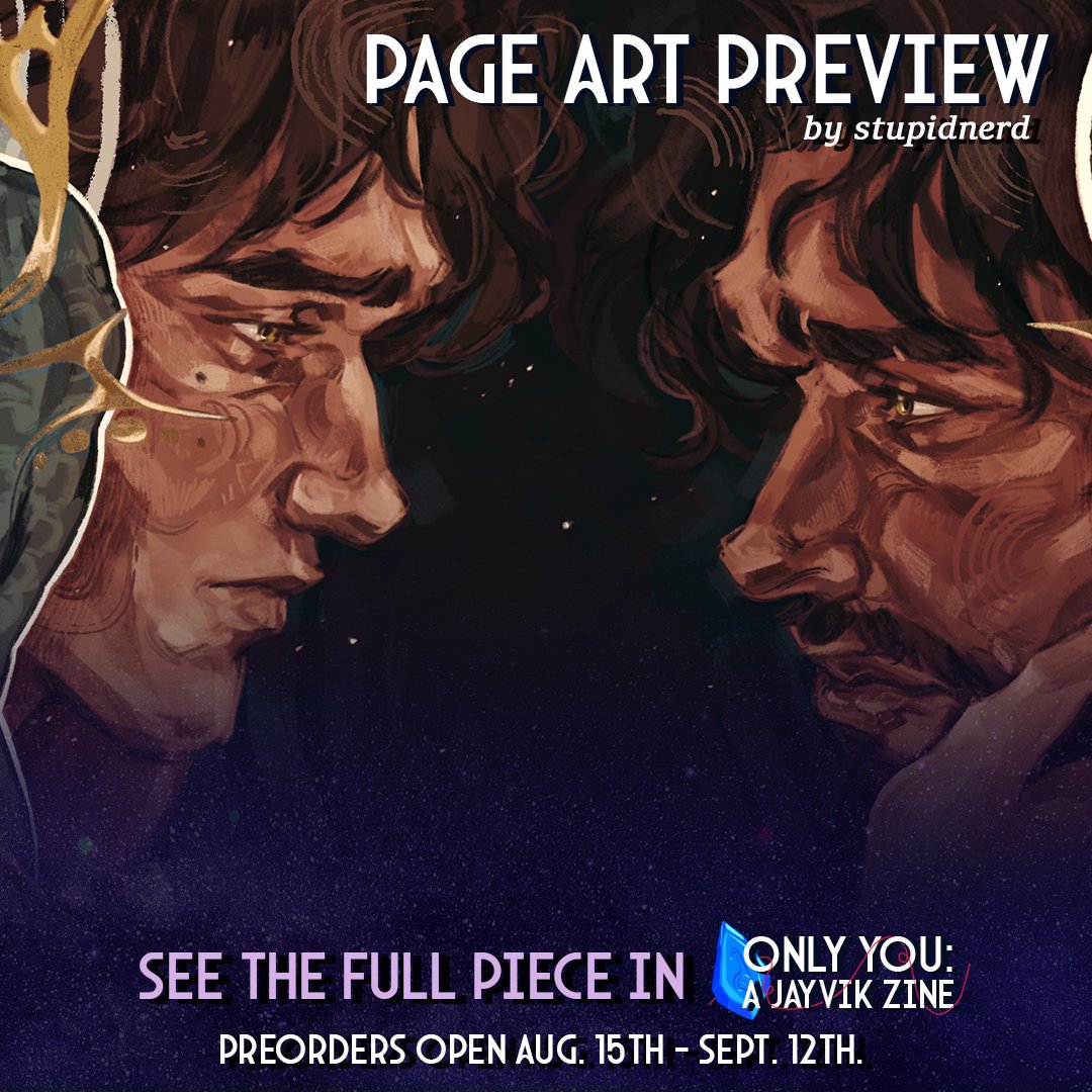 Only You: A Jayvik Zine (@onlyyoujayvik) on Twitter photo Page art preview from <a href="/stupidnerd__/">Alex🌿(jayvik enthusiast)</a> 💙
"I’m so incredibly grateful for getting to participate in this zine with so many incredibly amazing artists and writers!! You guys are truly in for such a treat, and I hope you’ll love what I and many others have contributed to this project! Page art preview from <a href="/stupidnerd__/">Alex🌿(jayvik enthusiast)</a> 💙
"I’m so incredibly grateful for getting to participate in this zine with so many incredibly amazing artists and writers!! You guys are truly in for such a treat, and I hope you’ll love what I and many others have contributed to this project!