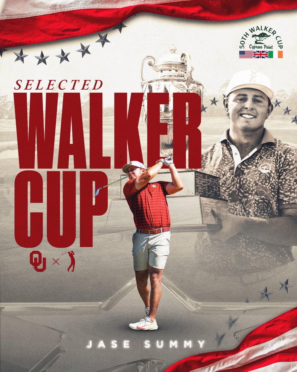 OU_MGolf's tweet image. BEST OF THE BEST 🇺🇸 

Jase Summy will represent the United States at the Walker Cup!

@jasesummy // @WalkerCup