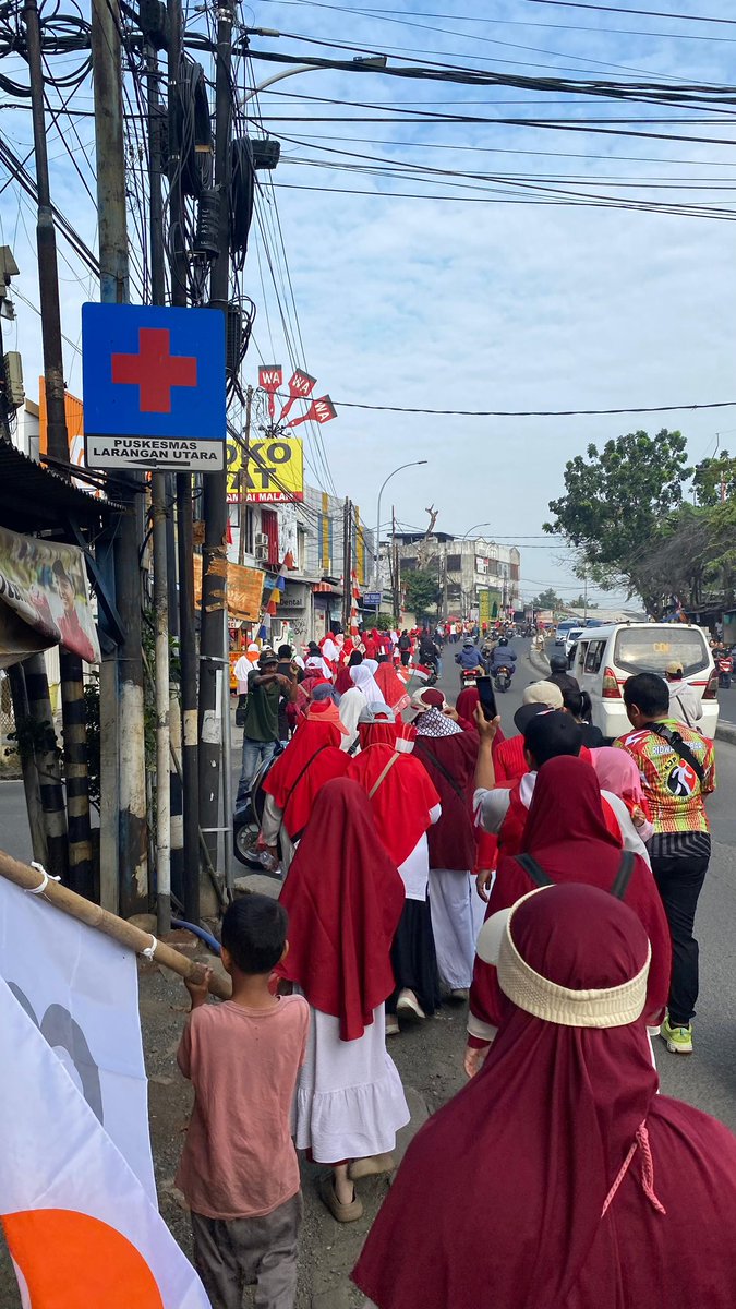 Fun Walk PKS Larangan merayakan hari kemerdekaan Indonesia