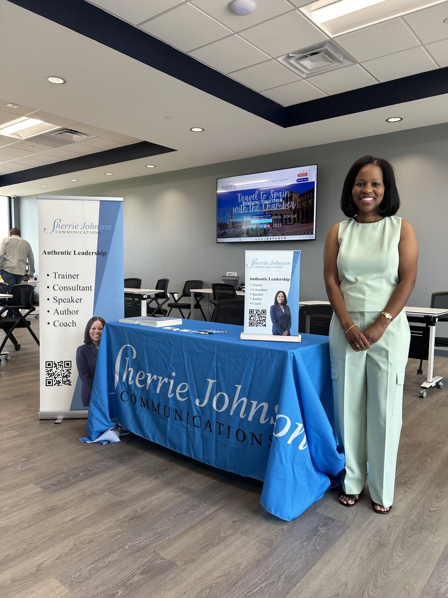 Proud to represent Sherrie Johnson Communications at the Prince William Chamber of Commerce Expo! Great connections, great conversations, and exciting opportunities ahead. #leadership #coaching #communications #networking