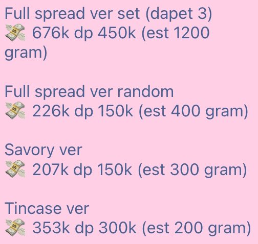 [NON PROFIT] OPEN PRE-ORDER HAECHAN 1st ALBUM : TASTE

web : ktown dan makestar

✅ est bersih ina
❌ pack dan adm oren
‼️ harga bisa naik/turun tergantung rate saat co dan berat asli barang
📍JATIM

💖 fix order? DM