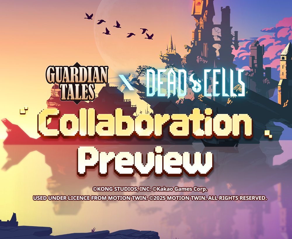 Saludos, Guardianes,

Guardian Tales unirá fuerzas con Dead Cells para traeros una experiencia original e inolvidable.

¡No podemos esperar a veros lucir divinos de la muerte con la próxima colaboración!

Para más detalles: guardiantales.com/news/4703