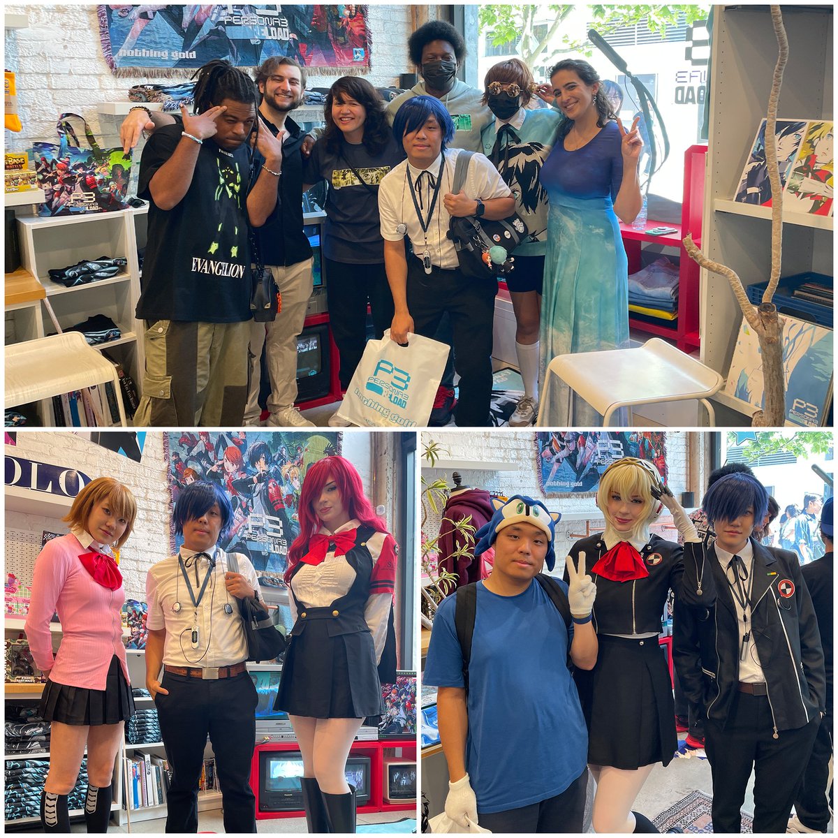 Had a great time at the <a href="/NTVGLD/">Nothing Gold</a> x Persona 3 Reload collab pop-up event at ROW DTLA last weekend! The setup, the displays, and the people I met were all amazing! Met most the voice actors, <a href="/higana_suzu/">Suzu ❄️</a> again, and <a href="/todopokie/">nico ♡</a> first time! Thank you, Nothing Gold Clothing!
