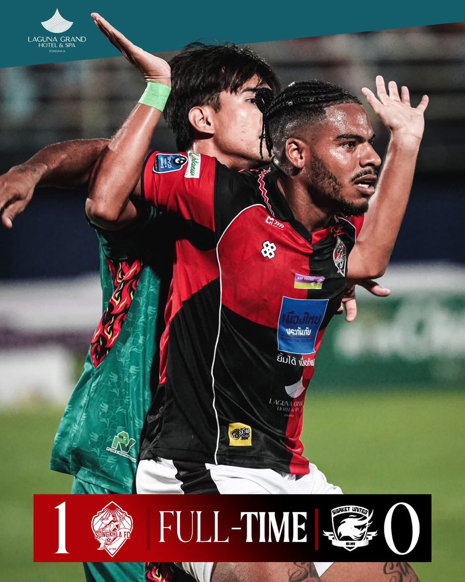 higu48's tweet photo. 2025／26シーズン開幕。ホームで歴史的な2部リーグ初勝利！！

#タイリーグ https://t.co/q9GQrNmr6I