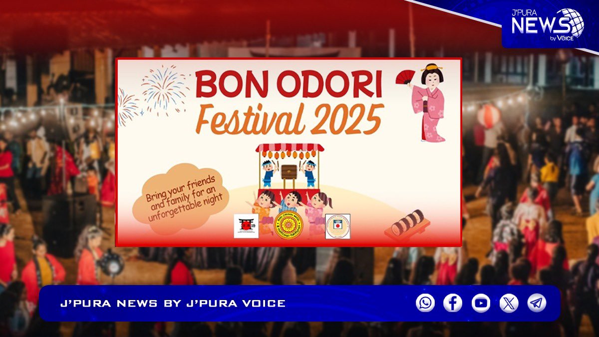 JpuraNews's tweet image. The Bon Odori Festival organized by the Japanese Language Association of the Department of Languages, Cultural Studies and Performing Arts of FHSS, @usjp will be held on August 22nd 2025.

#JpuraNews
#JPURAVOICE
#OfficialMediaAndBroadcastingUnit
#USJ
#SriLanka
