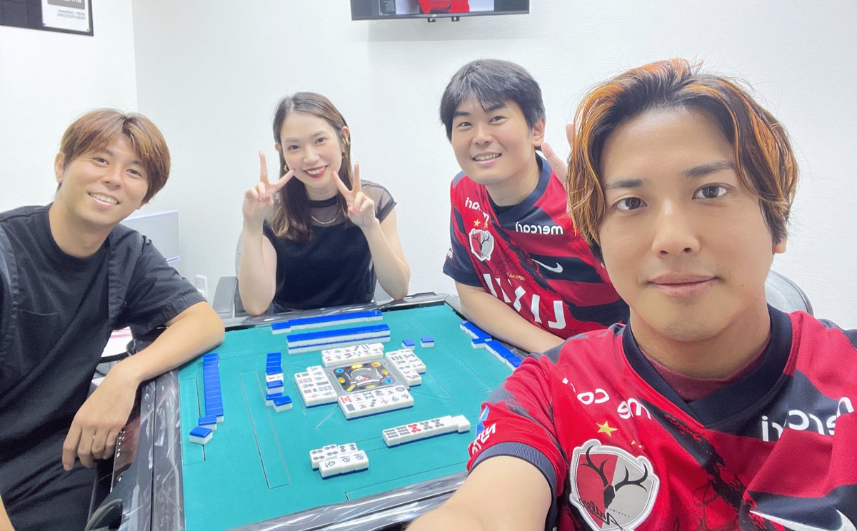 先日鹿島アントラーズの安西幸輝さんと麻雀しました！⚽️ Mリーグ優勝