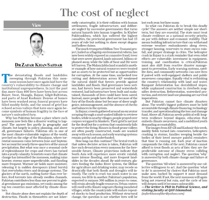 zafarkhansafdar's tweet image. pakobserver.net/the-cost-of-ne…
#KPFloods #billiontree