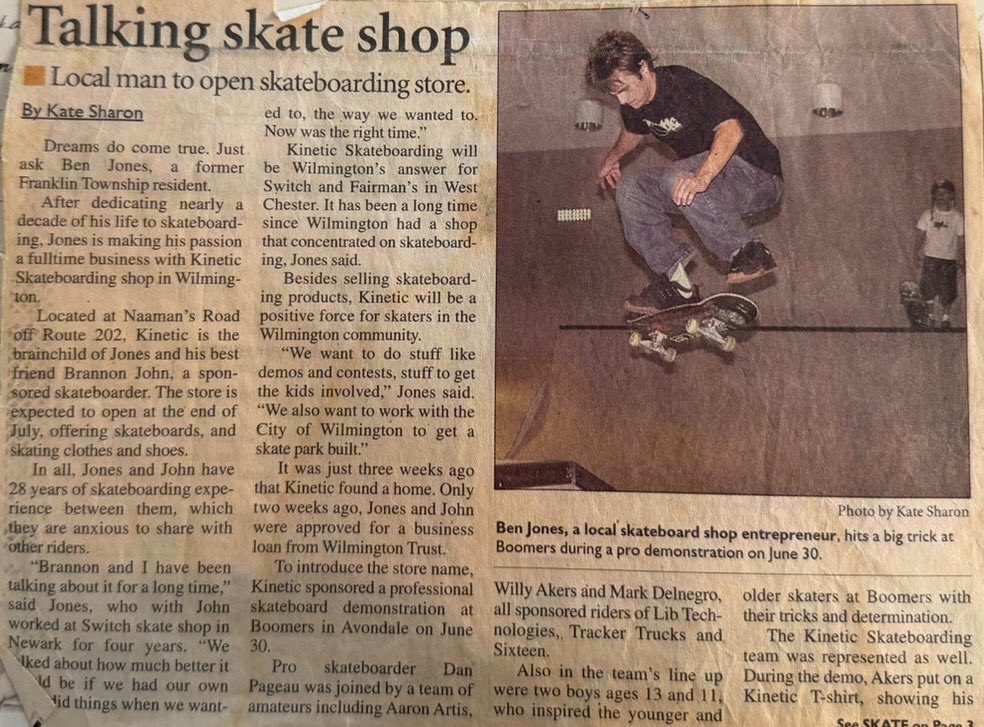 23 years of Kinetic! Someday you’ll see your name in print kid.