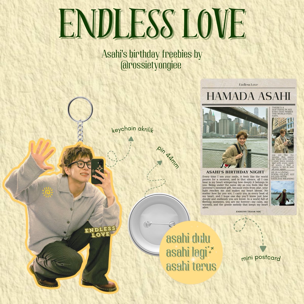je (@01yongie) on Twitter photo asahi's birthday freebies โงห
Endless Love by <a href="/rossietyongiee/">jeโ๐ PULSE ON & EP6 BARICADE</a>
โ how to claim?
เญจเง like and rt are very appreciated
เญจเง claim via ๐ set Rp8.000 for packing & adm (no refund)
เญจเง link : s.shopee.co.id/8zv6T9jxdc
เญจเง kindly tag me if u get it โจ๏ธ asahi's birthday freebies โงห
Endless Love by <a href="/rossietyongiee/">jeโ๐ PULSE ON & EP6 BARICADE</a>
โ how to claim?
เญจเง like and rt are very appreciated
เญจเง claim via ๐ set Rp8.000 for packing & adm (no refund)
เญจเง link : s.shopee.co.id/8zv6T9jxdc
เญจเง kindly tag me if u get it โจ๏ธ