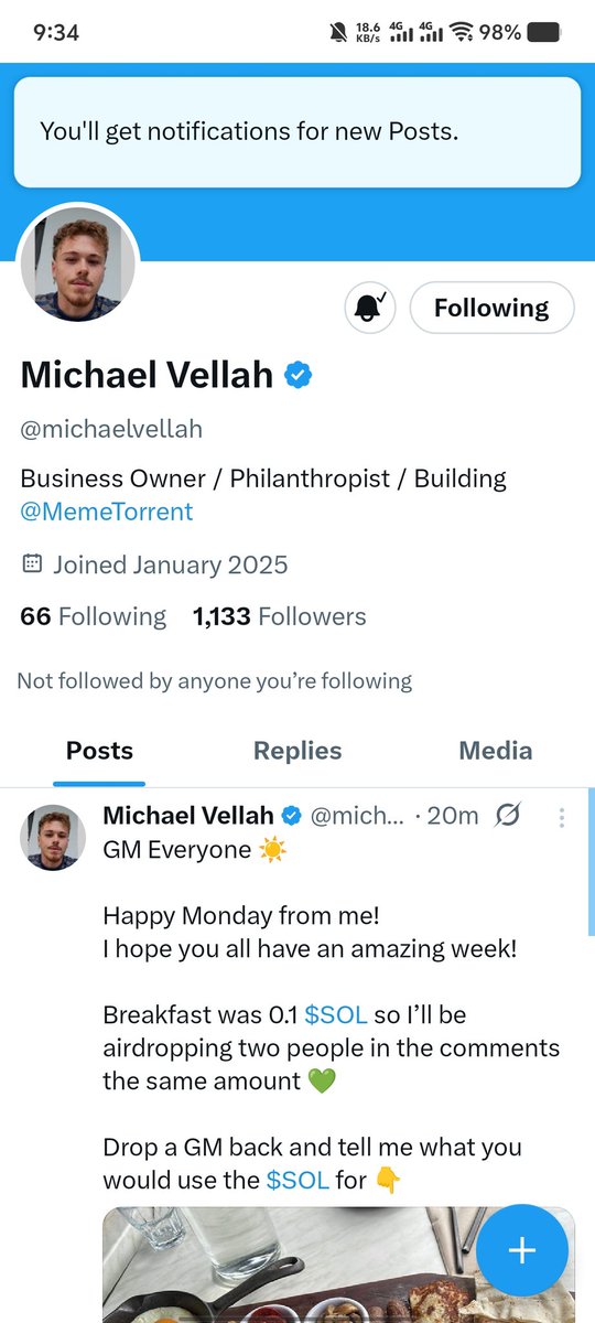 <a href="/memetorrent/">MemeTorrent</a> <a href="/michaelvellah/">Michael Vellah</a> Hello there Michael👋🏻 Notis on for both account. Thank you so much!🫡
<a href="/Rahimtasin/">Rahim Tasin</a>
<a href="/Sohag16786851/">Sohag</a>