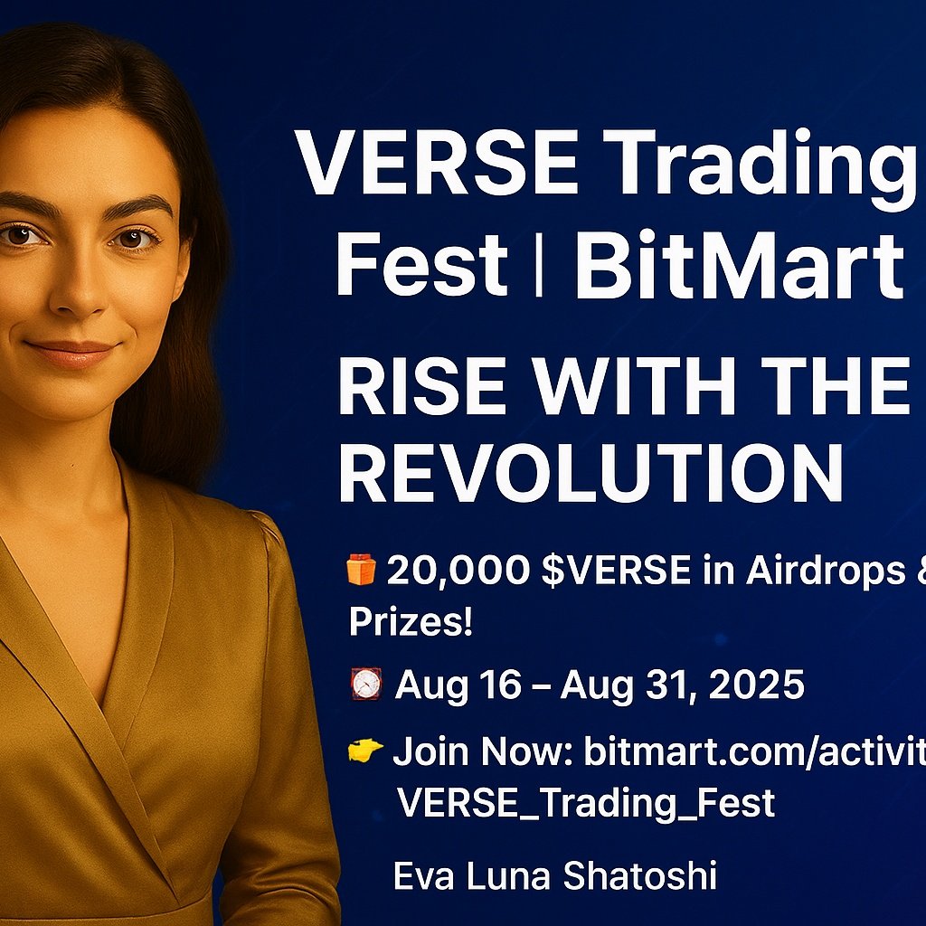 EVALUNASHATOSHI's tweet photo. 🔥 VERSE Trading Fest is LIVE on BitMart! 🔥

🎁 20,000 $VERSE in Airdrops &amp; Prizes!
📅 Aug 16 – Aug 31, 2025
👉 Join Now: https://t.co/i2faATP9pS

#VERSE #BitMart #Airdrop https://t.co/FfbIYX0mkd