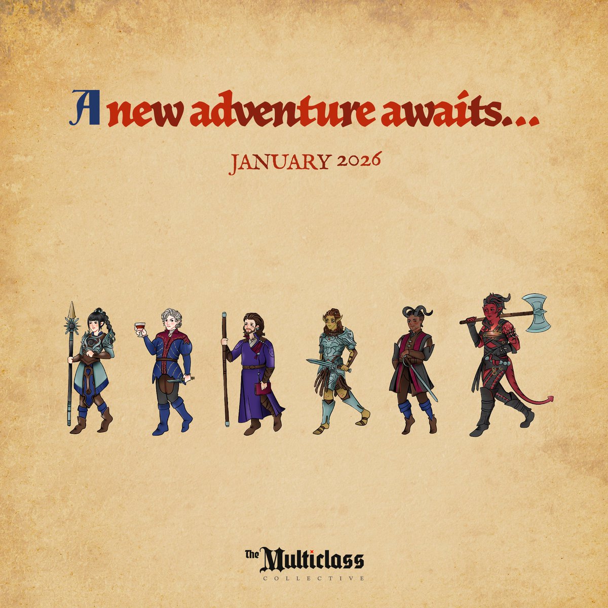 𝐀 𝐍𝐞𝐰 𝐀𝐝𝐯𝐞𝐧𝐭𝐮𝐫𝐞 𝐀𝐰𝐚𝐢𝐭𝐬... ⚔️

Adventurers, take heed… what lies beyond the veil shall soon be REVEALED.

#BG3 #TheMulticlassCollective