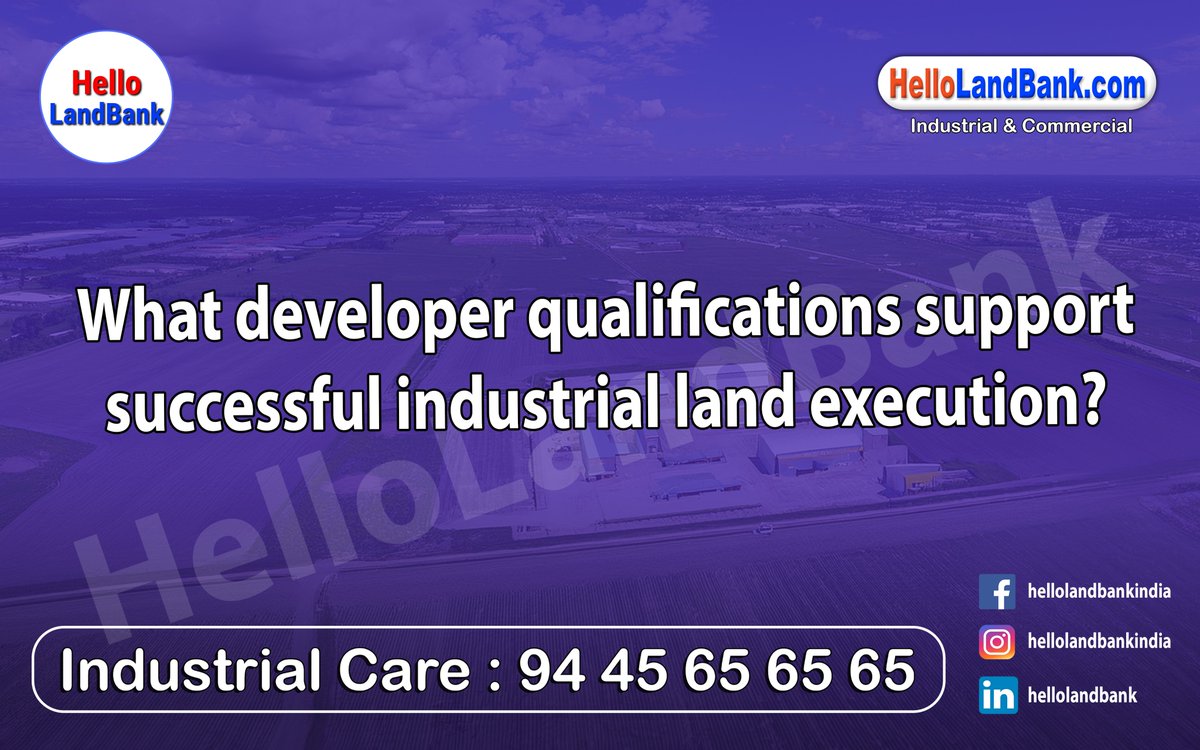 Hellolandbank's tweet photo. What developer qualifications support successful industrial land execution?
If you would like more information, please visit the page.
https://t.co/7ziWohvI2i
#developerqualifications #industriallandexecution #realestatedevelopment #landuseplanning #constructionmanagement https://t.co/SMeLHNaJhT
