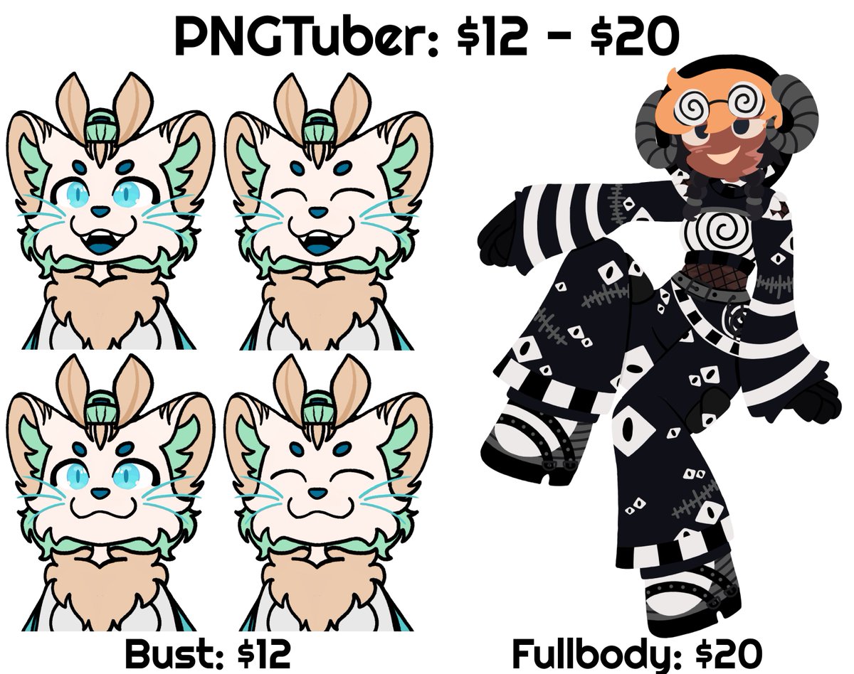SeacilTheMoth's tweet photo. Looking for custom VTuber design, ref sheet, or stream assets? I'm now open for commissions!
I specialise in custom art and assets to bring your VTuber to life!
VGen: https://t.co/hVZ1N0pFYR
(Designs belong to @nari_hoshino, and DivineRuby on TH)
#commissionsopen #artcommissions https://t.co/ic0PxWveXa