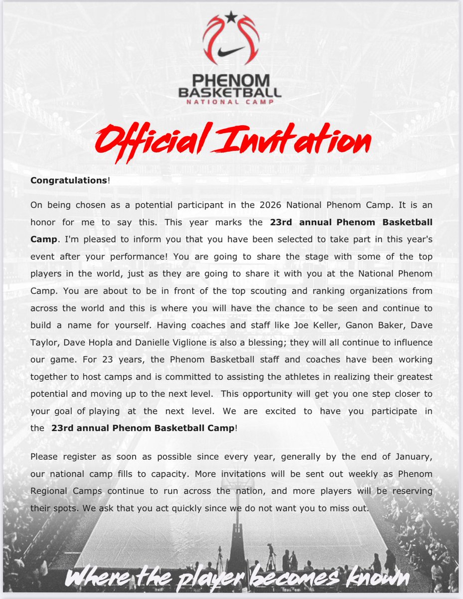 Blessed to receive a invite to the phenom top 150 camp 
Orange County CA 📍
<a href="/PrepHoops_NM/">Prep Hoops New Mexico</a> <a href="/KJ_Ford4/">KJ Ford</a> <a href="/fhsscorpionsbbb/">fhsscorpionsbbb</a> <a href="/RussellGurule/">Russell Lee Gurule'</a>