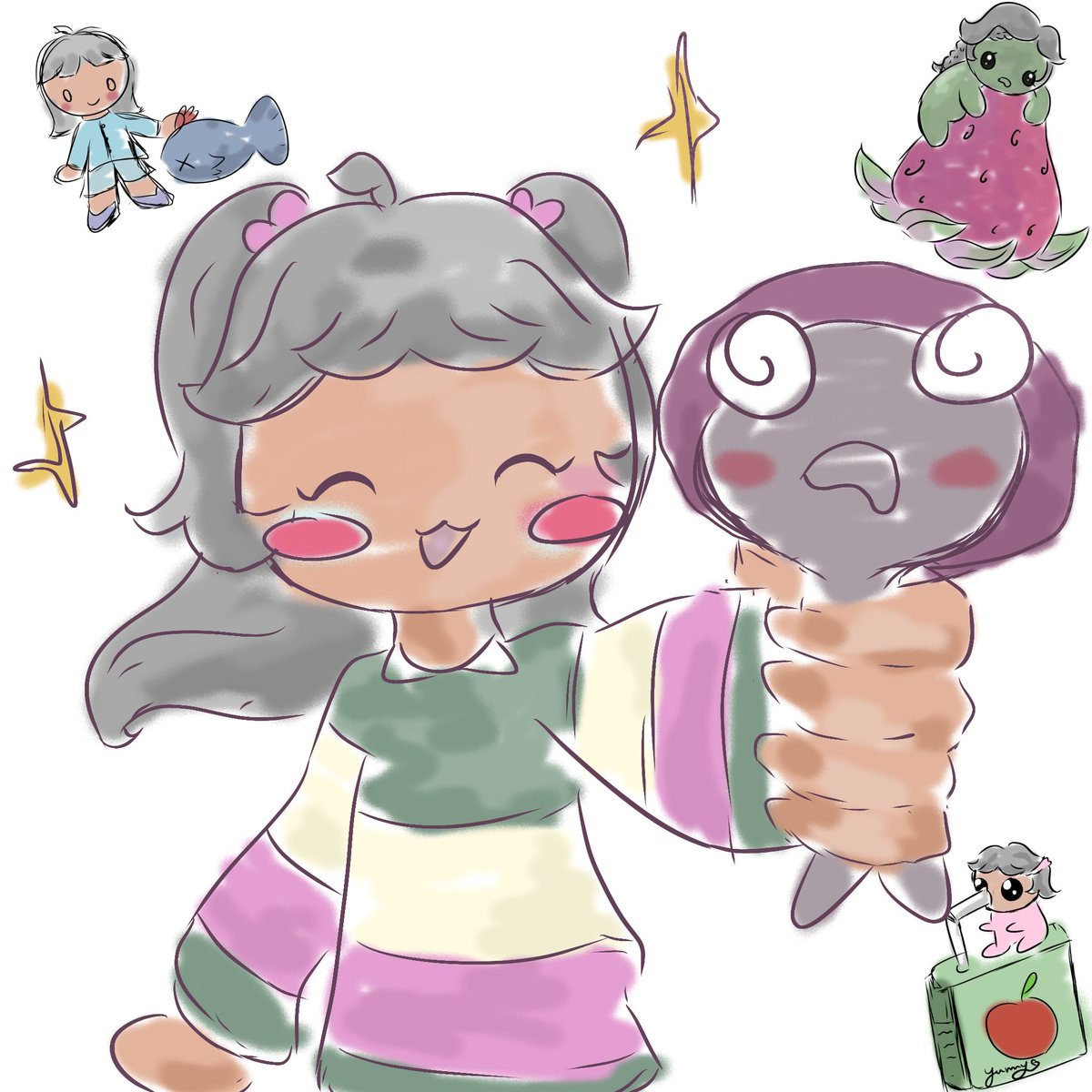 A scuffed conglomeration of things I drew for the past 3 hours:)