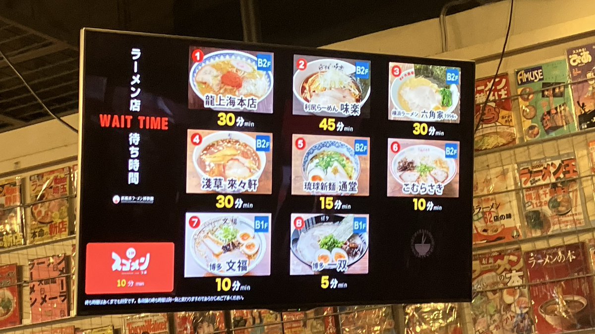 ラー博混みすぎぃ🍜