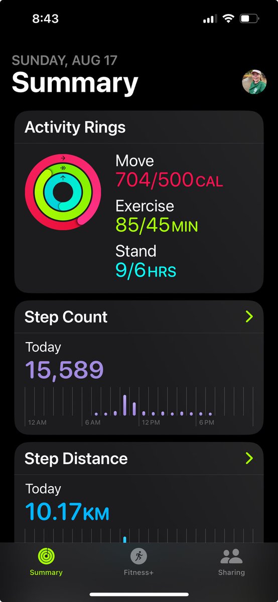 SunRunner96's tweet photo. #RingsClosed #StepGoal #Win #HappySunday https://t.co/c366o4hlWS
