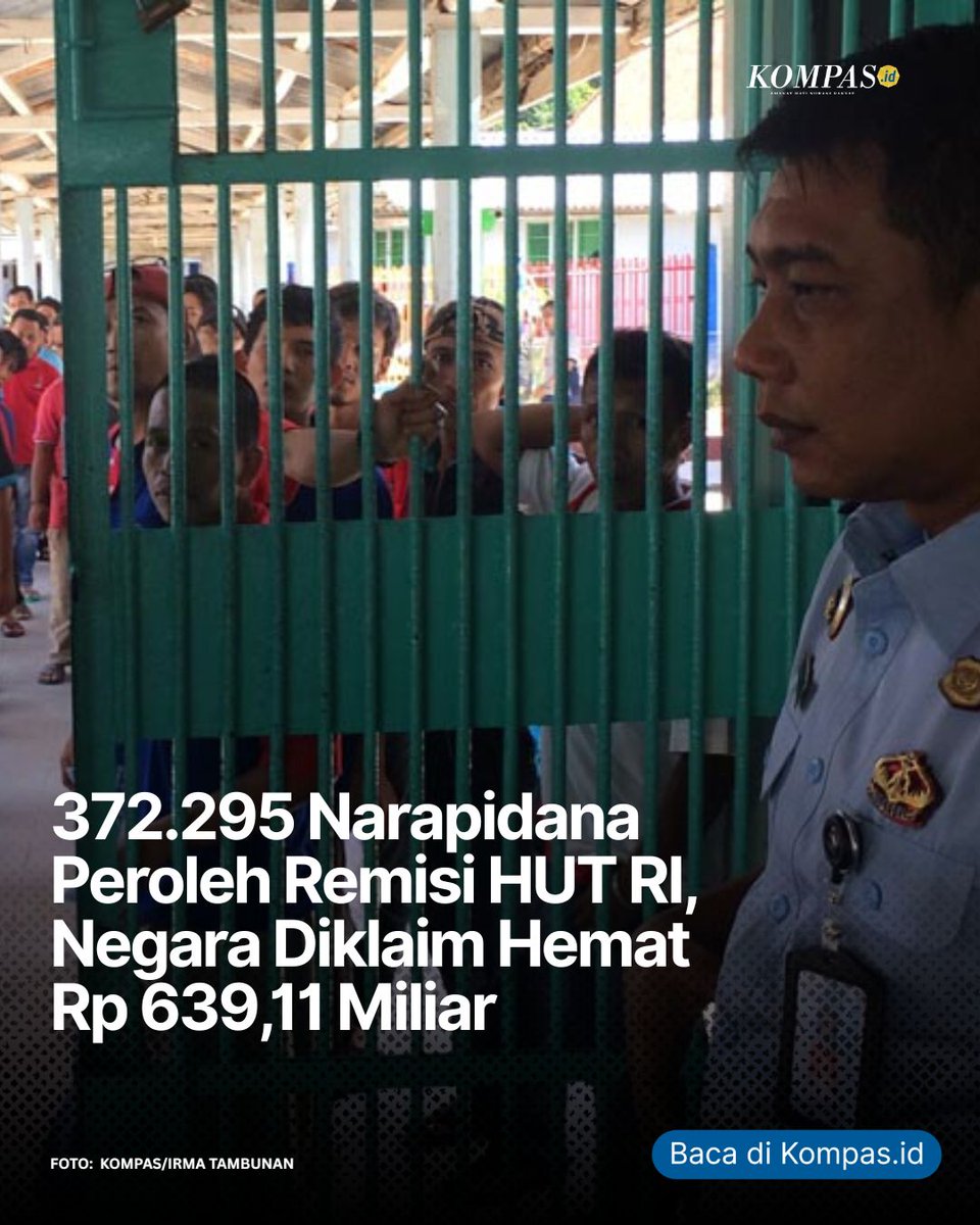 hariankompas's tweet photo. Aktivis antikorupsi mendesak agar remisi dikecualikan bagi narapidana kasus korupsi. Ini penting sebagai bagian dari agenda pemberantasan korupsi.
Baca di sini โก๏ธ https://t.co/AhFQt3X7qz
#Remisi #AdadiKompas https://t.co/IoguaWApPx