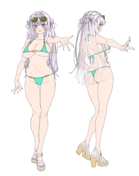 以前メロンに書き下ろしたイラストのキャラデザです! 