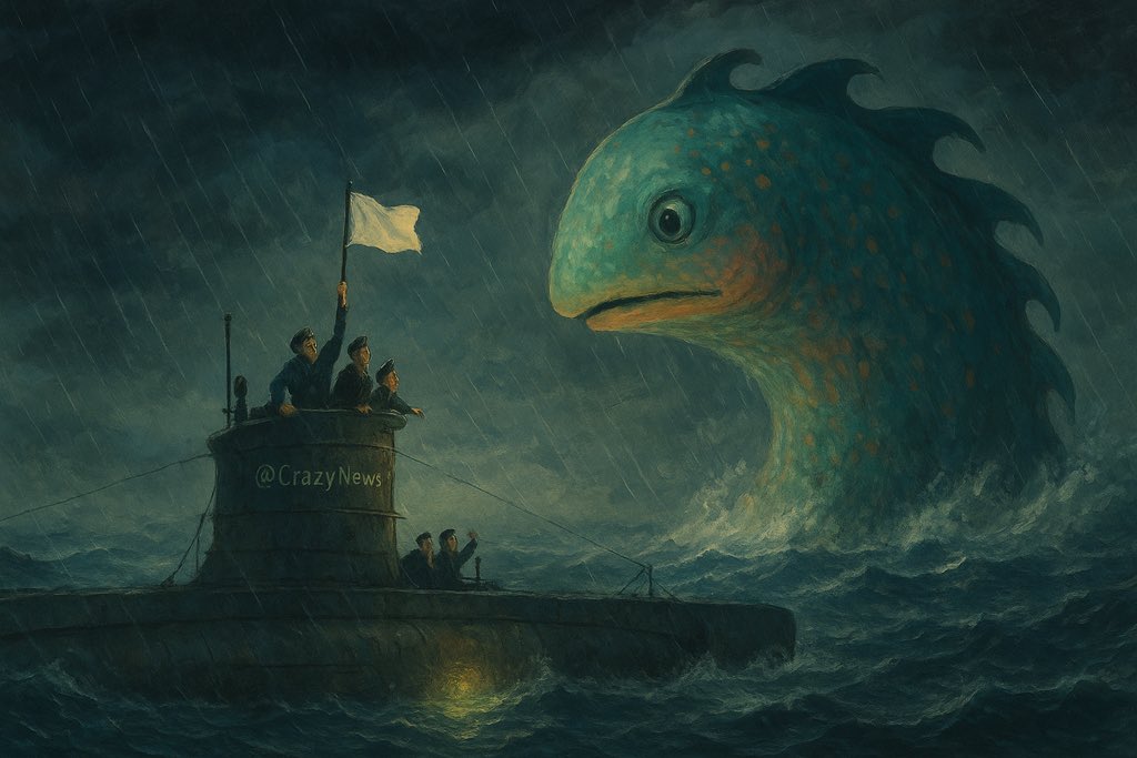 CrazyNews_25's tweet photo. 🐙⚓ The U-boat That Met a Sea Monster
WWII rumor claimed a German U-boat surrendered to a sea monster lurking in the Atlantic.
No records prove it—but sailors swore they saw something. 🌊👀
#CrazyNews #WeirdHistory #NavalLegends #SeaMonsters #WWII