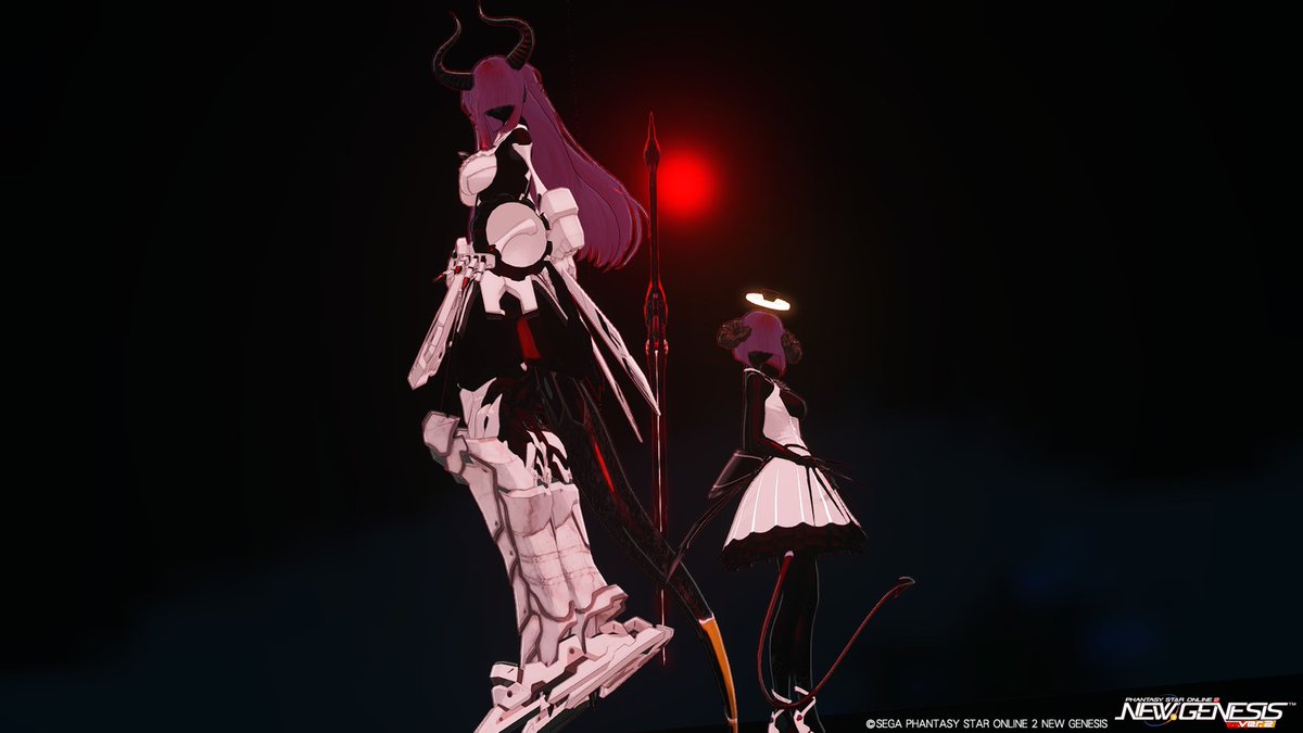 #monomeido_n 
#PSO2NGS_SS

nico魂さん発案のモノメイドです😆
非戦闘時とやむを得ない時用の戦闘形態…みたいなイメージで作りました✌️
とても素敵なのでもっと流行ってほしいですね！