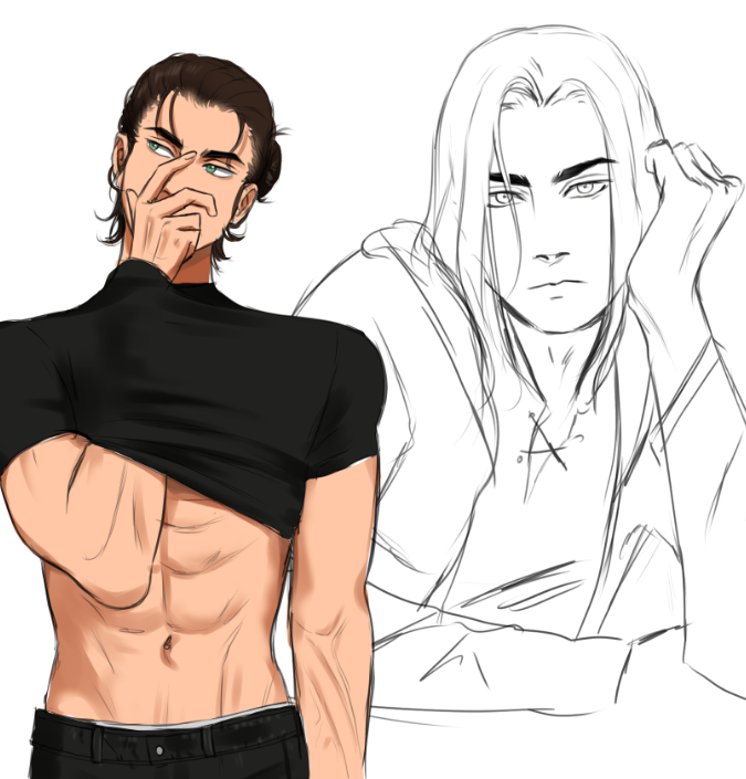 AerizWorld's tweet photo. Eren doodles to get out of artblock🥴 https://t.co/eiXiG8Iolc